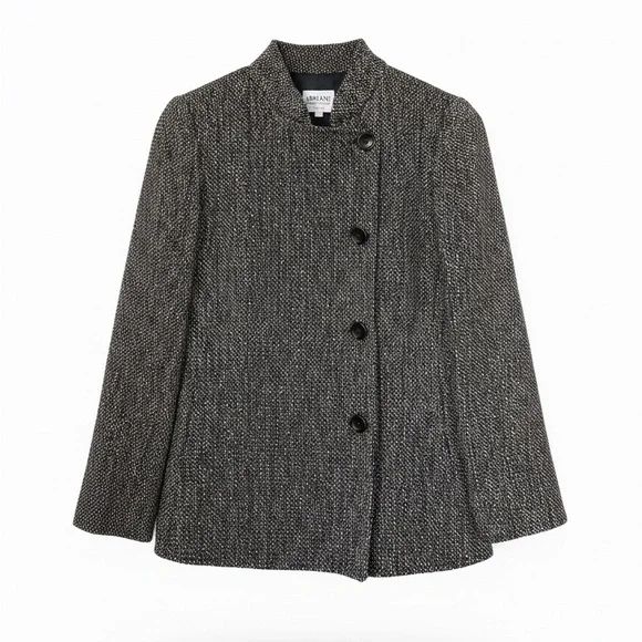 Armani Collezioni Tweed Gray Blazer - Picture 7 of 7